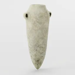 High-quality 3D Blender model of an ancient, textured storage urn, ideal for historical or archaeological digital renderings.