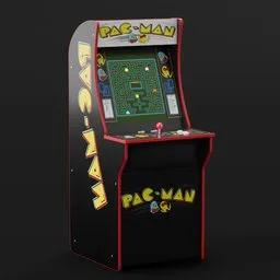 "Get nostalgic with this highly-detailed 16k Pac-Man arcade machine 3D model, perfect for any Blender 3D project. Enjoy a classic favorite with ultra-realistic solidworks design, complete with a coin slot and retro furniture feel. Created in 2019, this detailed and precise model is sure to delight."