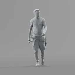 Lowpoly Construction Worker
