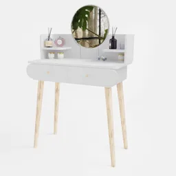 Sllingluo White Vanity Table