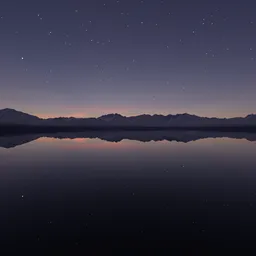 Peaceful Twilight under Stars