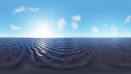 Ocean Horizon Sunset HDRI