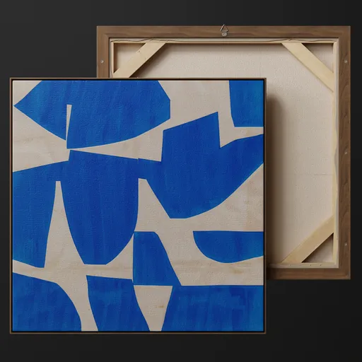 Painting Art Blue Abstract