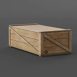 Wooden Crate Rectangular