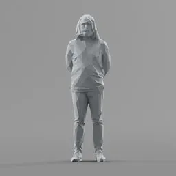 Lowpoly Male Standing