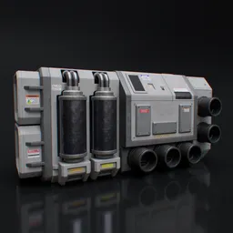 Scifi industrial machinery