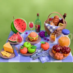 Stylized Summer Picnic