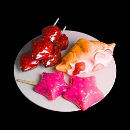 Cute Desserts Plate