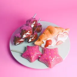 Cute Desserts Plate