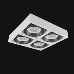 Square recessed LED