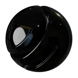 Detailed car paint black