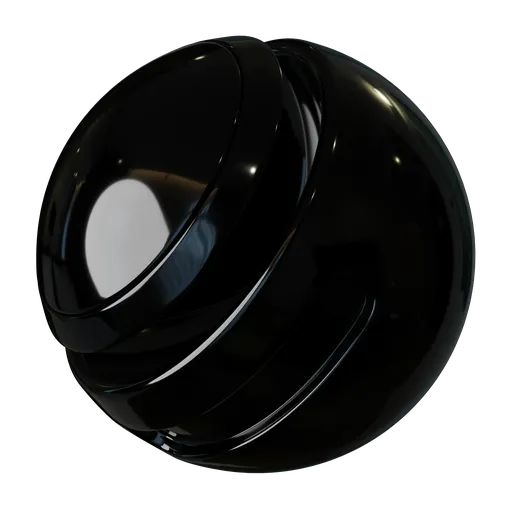 Detailed car paint black