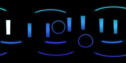 Black White Blue Light Studio