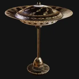 Ascending Deco Saucer Table Lamp Black