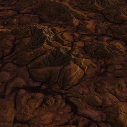 Alien Planet Terrain Tileable 8k