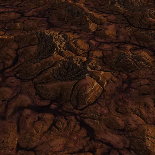 Alien Planet Terrain Tileable 8k