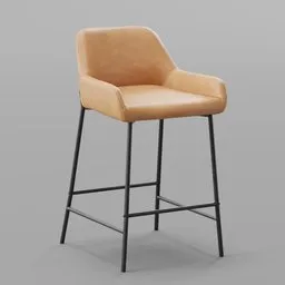 Modern Upholstered Bar Chair