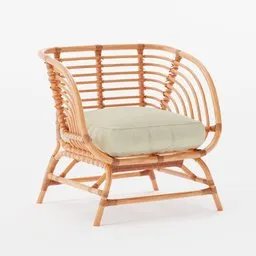 Rattan arm chair