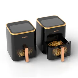 Air fryer white bg setup
