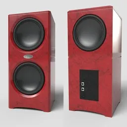 H-Fi Subwoofer Red Composite