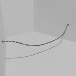 A steel chain on a curve.