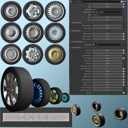 Geo Nodes Tire Generator