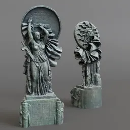 Bronze garden sculpture