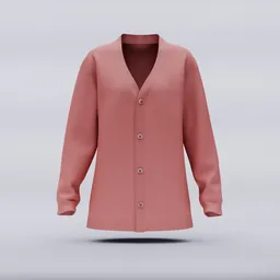 Regular Loose Fit Unisex Cardigan Design