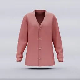 Regular Loose Fit Unisex Cardigan Design