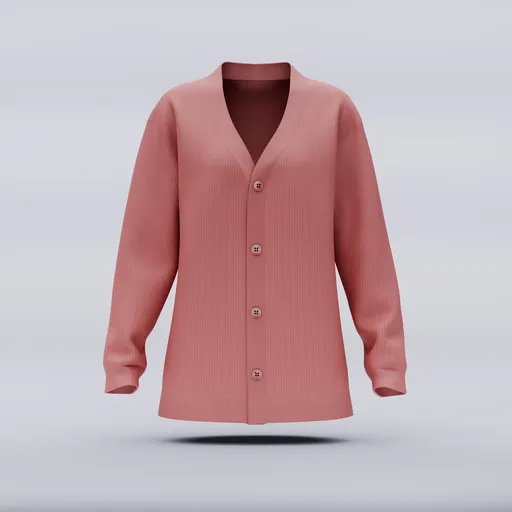 Regular Loose Fit Unisex Cardigan Design