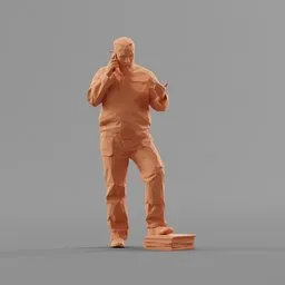 Lowpoly Construction Worker