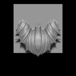 3D sculpted stylized spiky beard brush effect for character modeling in Blender