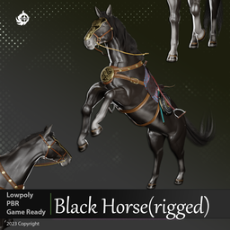 Armored horse (Rigged)