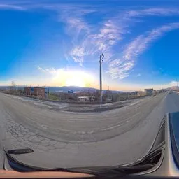 Mountain Highway Sunset HDRi