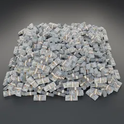 Pile of money USD dollars