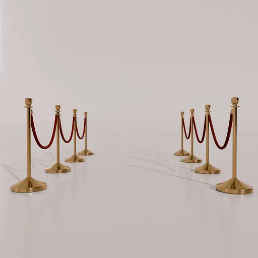 Stanchions queue separator