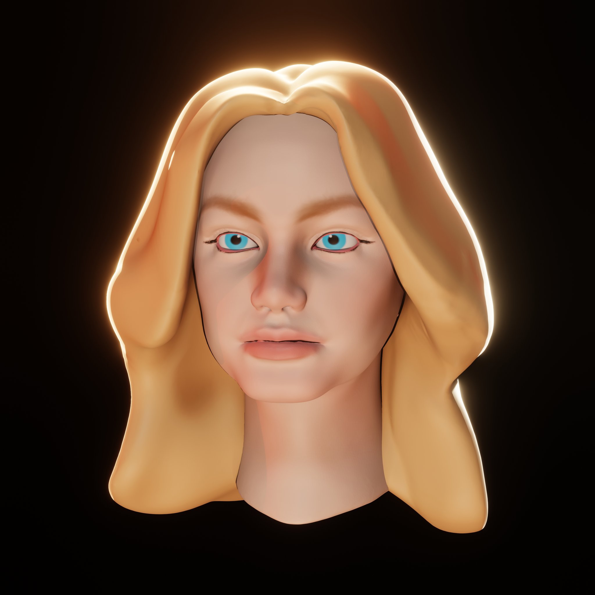 Female Head 3D Sculpt | FREE Human Heads models | BlenderKit