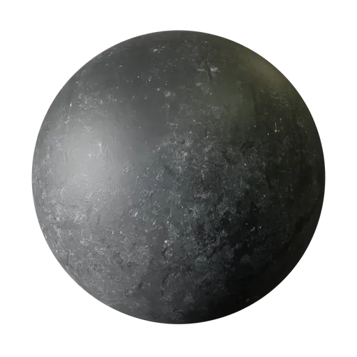 Dusty Black Painted Metal