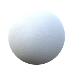 High-quality white plaster PBR material for 3D rendering in Blender and other 3D applications.