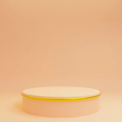 Minimalist Podium in Pastel Color Theme