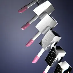 Lip oil brush with oil animation
