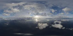 Aerial Clouds & Mountains Landscape