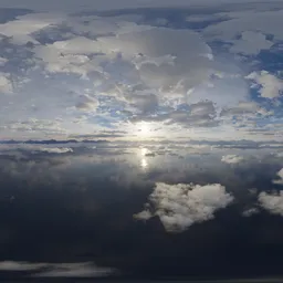 Aerial Clouds & Mountains Landscape