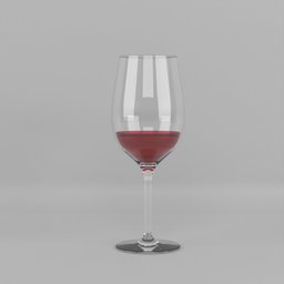 Wine Glass With Wine Liquid