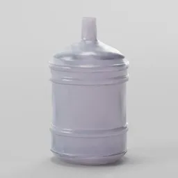 Game-ready 3D model of a low-poly watercan, optimized for Blender use in restaurant and bar scenes.