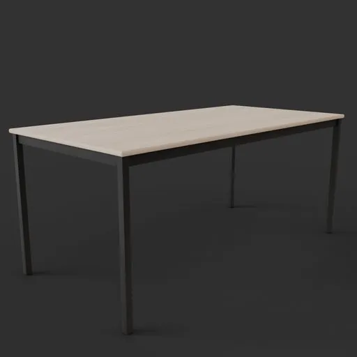 Realistic 3D model render of office desk for Blender, with detailed texture and shading.