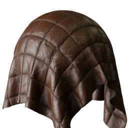 Brown Quilted Fabric