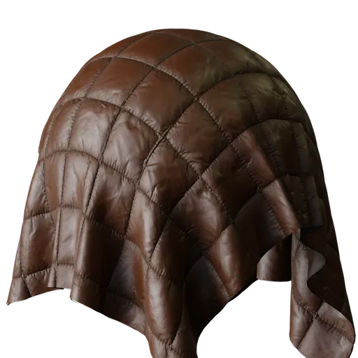 Brown Quilted Fabric