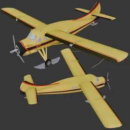 DHC-3 Otter with Skis