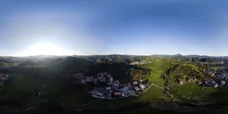 Sunset on Green Hills /18k